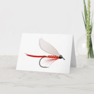 Fischerei des Trockenfliege-Rotes Karte