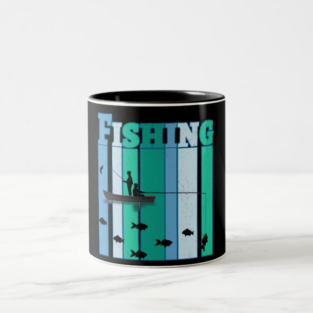 Fischerei | Die besten Fischgeschenke Zweifarbige Tasse (Mittel)