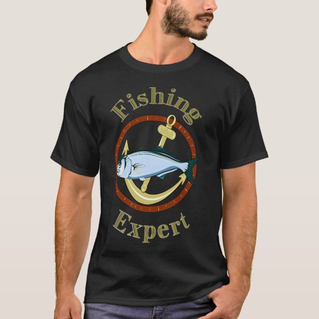Fischerei Experte T-Shirt (Vorderseite)