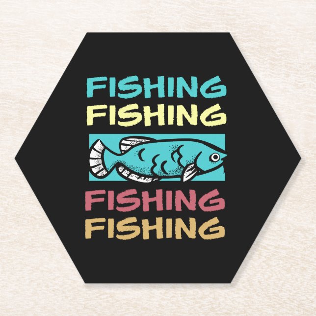 Fischerei Fische Fische Meeres-Boot-Geschenk Untersetzer (Vorderseite)