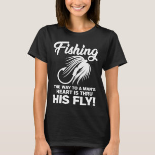 Fischerei Fischfang Fliegenfischerei T-Shirt
