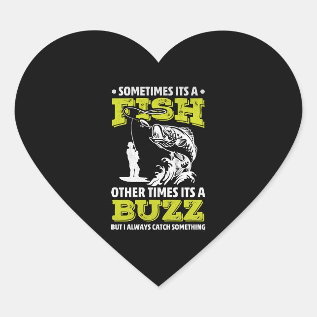 Fischerei Fischfangturniere Herz-Aufkleber (Vorderseite)