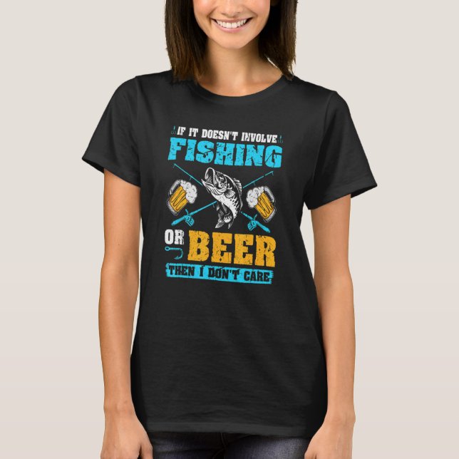 Fischerei Fischtrinker T-Shirt (Vorderseite)