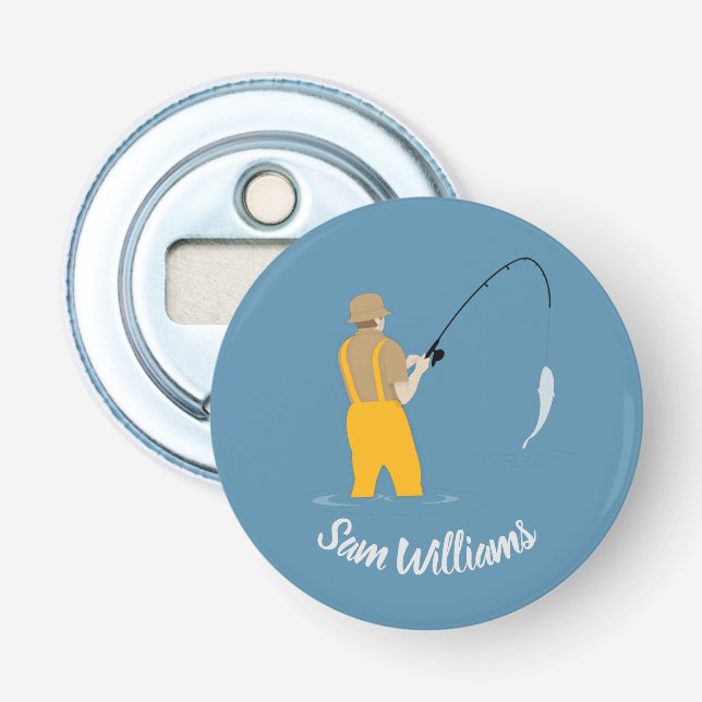 Fischerei Flaschenöffner (Vorderseite)