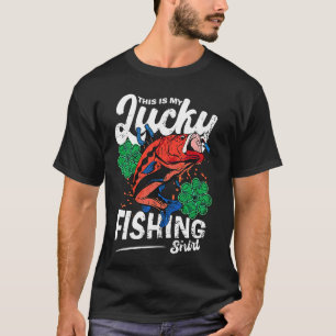 Fischerei für Kinder Niedlich Glücksfischen Fische T-Shirt