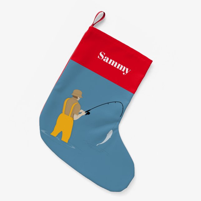 Fischerei Kleiner Weihnachtsstrumpf (Vorderansicht (hängend))