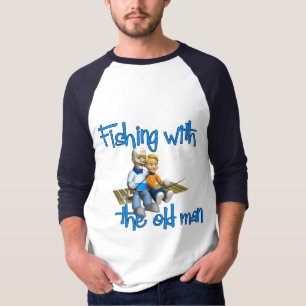 Fischerei mit dem alten Mann T-Shirt
