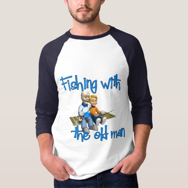 Fischerei mit dem alten Mann T-Shirt (Vorderseite)