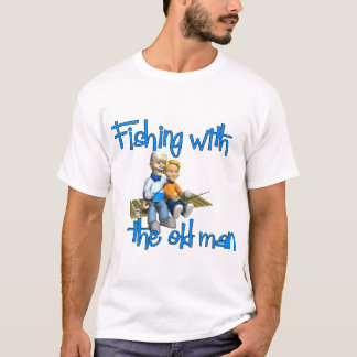 Fischerei mit dem alten Mann T-Shirt