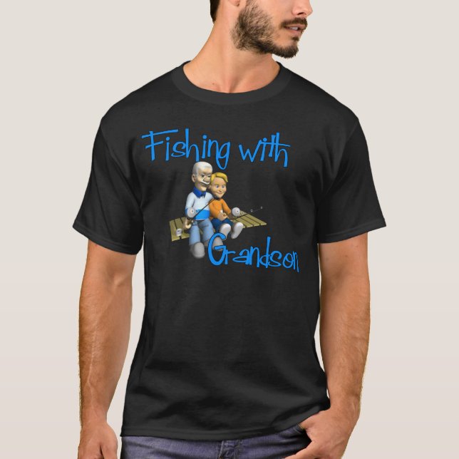 Fischerei mit Grandson Shirt (Vorderseite)