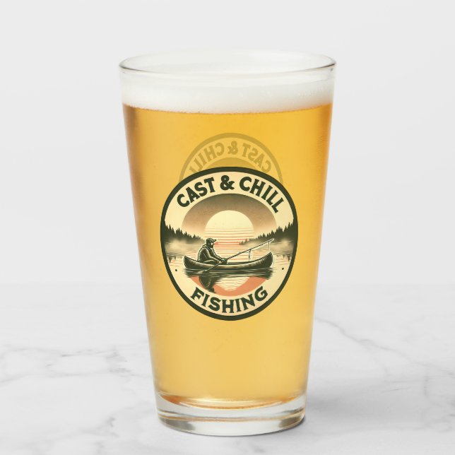 Fischerei mit Küsten und Kühlen, Fischer Glas (Rückseite (gefüllt))