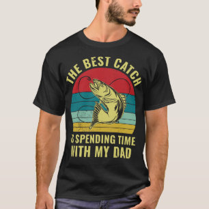 Fischerei mit Papa-Vater-Sohn-Tochter, Matching T-Shirt