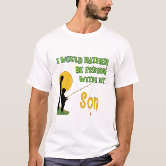 Fischerei mit Sohn T-Shirt
