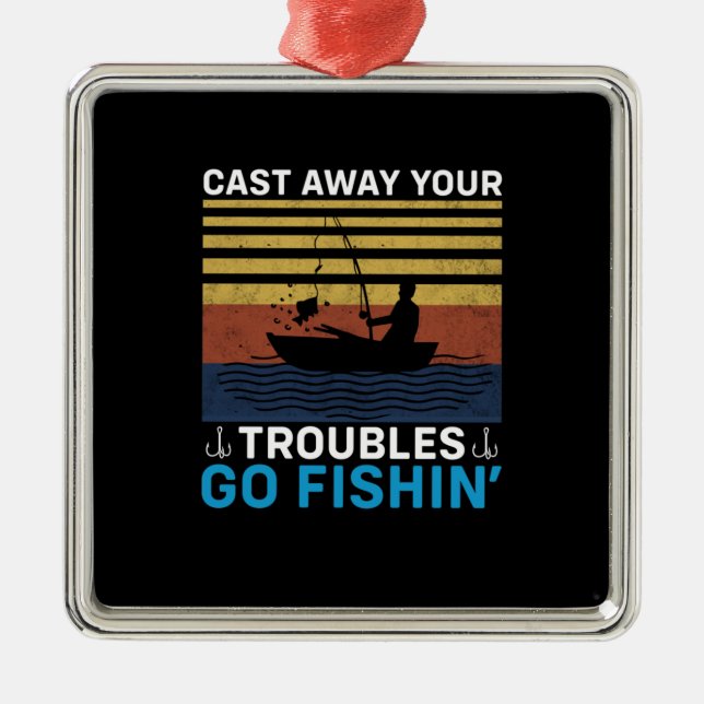 Fischerei Ornament Aus Metall (Vorne)