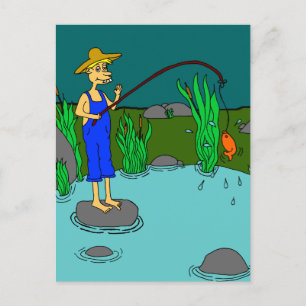 Fischerei Postkarte
