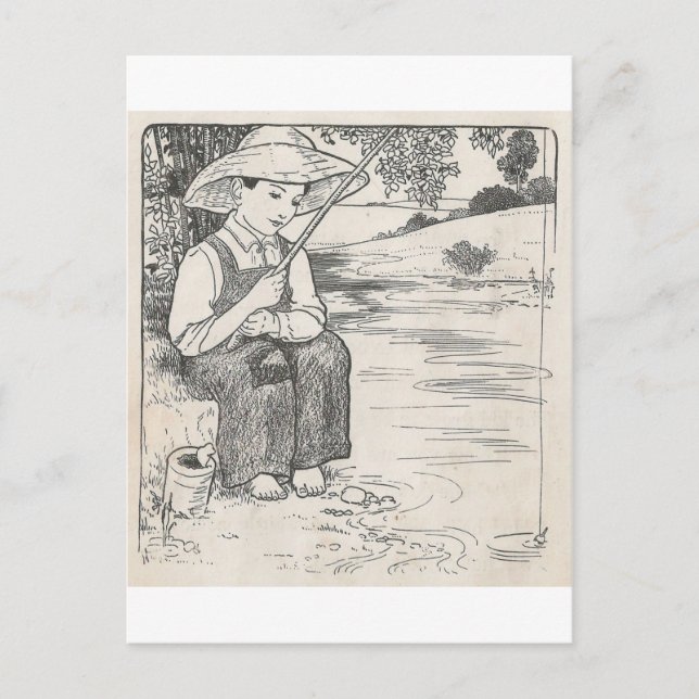 Fischerei Postkarte (Vorderseite)