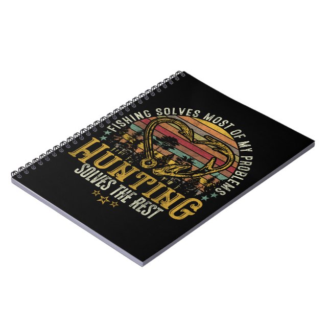 Fischerei & Schattenjäger Antlerelch, Hirschjagd Notizblock (Linke Seite)