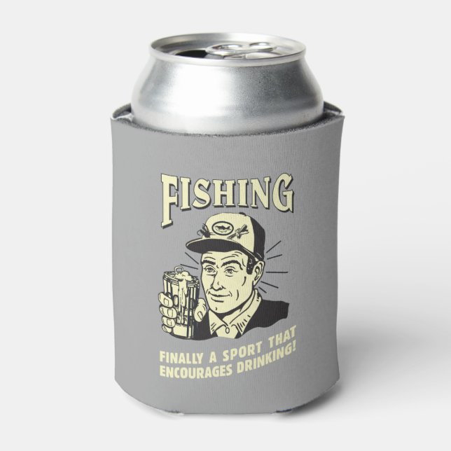 Fischerei: Sport fördert das Trinken Dosenkühler (Kanne Vorderseite)