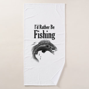 Fischerei statt Fisch Badehandtuch