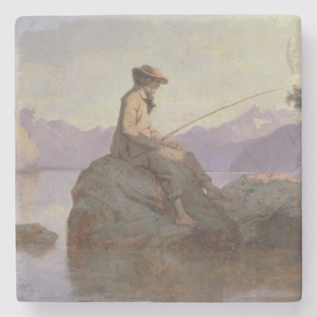 Fischerei Steinuntersetzer (Vorderseite)