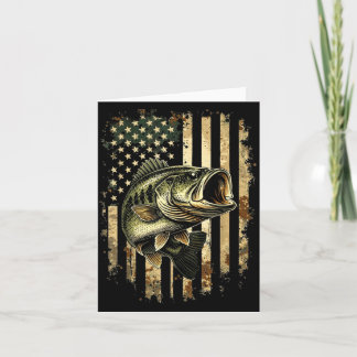 Fischerei-Tarnmuster Amerikanische Flagge B Fisch  Karte