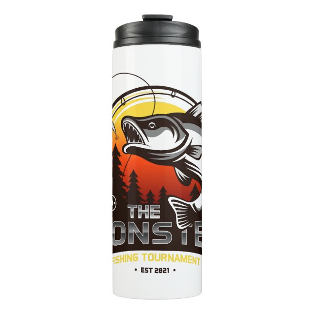 Fischerei-Turnier Thermosbecher (Vorderseite)