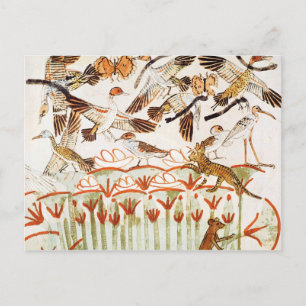 Fischerei und Fowling in den Sümpfen Postkarte