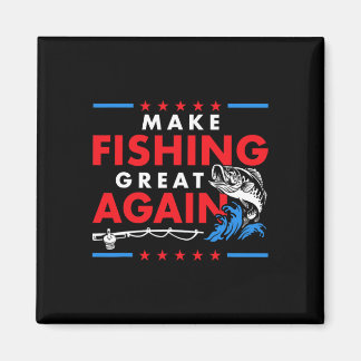 Fischerei wieder großartig machen lustiger Fischer Magnet