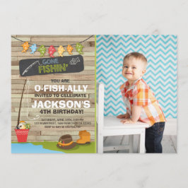 Fischerei zum Geburtstag Einladung Party Holzfisch