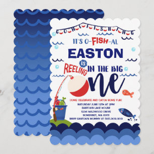 Fischerei zum Geburtstag Einladung von Fischern — 