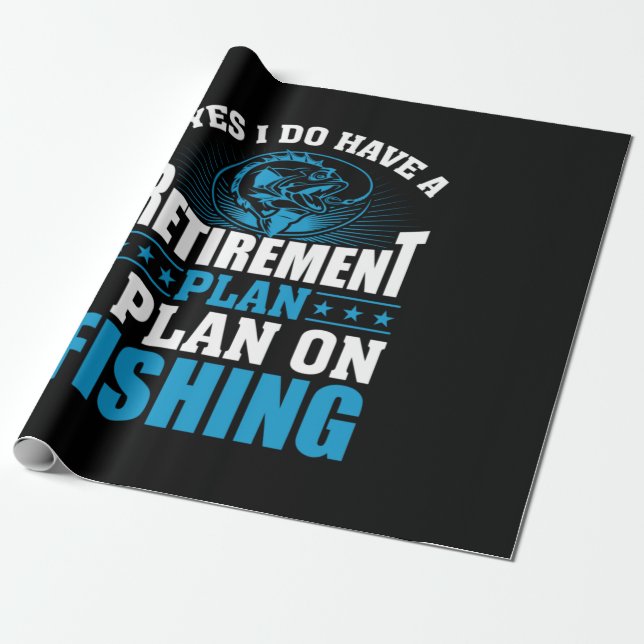 Fischereiart I-Plan Geschenkpapier (Ungerollt)