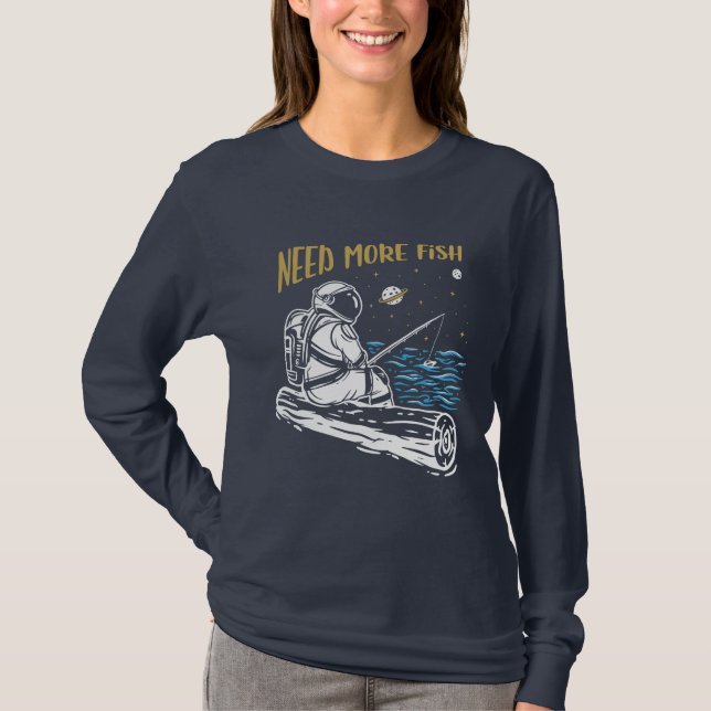 Fischereiastronaut T-Shirt (Vorderseite)
