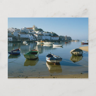 Fischereidorf Ferragudo, Algarve, Portugal Postkarte