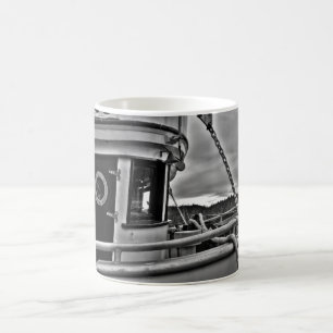 Fischereifahrzeug Forecabin b-w Kaffeetasse