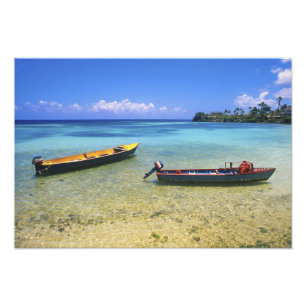 Fischereifahrzeuge, Boston Beach, Port Antonio, Fotodruck