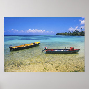 Fischereifahrzeuge, Boston Beach, Port Antonio, Poster