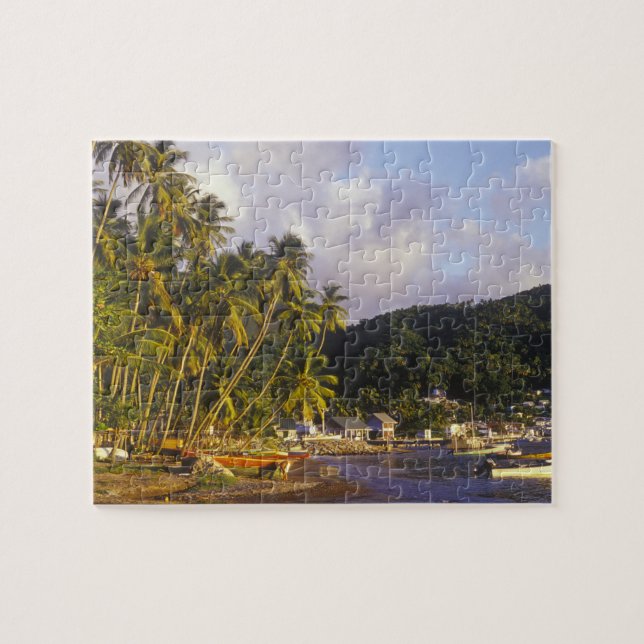 Fischereifahrzeuge, Soufriere, St. Lucia, Karibik (Horizontal)