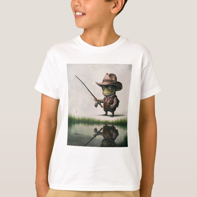Fischereifrosch T-Shirt (Vorderseite)