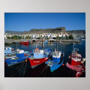 Fischereihafen, Puerto de Mogan, Gran Canaria, Poster