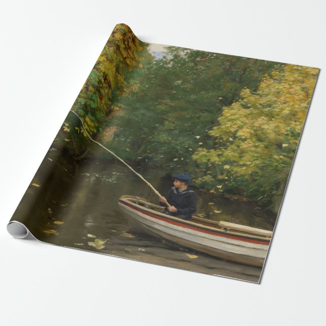 Fischereijunge (von Hans Andersen Brendekilde) Geschenkpapier (Ungerollt)