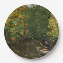 Fischereijunge (von Hans Andersen Brendekilde) Pappteller