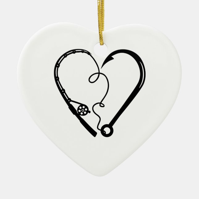 FISCHEREIKREUZUNG KERAMIK ORNAMENT (Vorne)