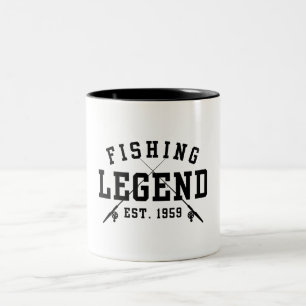 Fischereilegende gegründet 1959 zweifarbige tasse