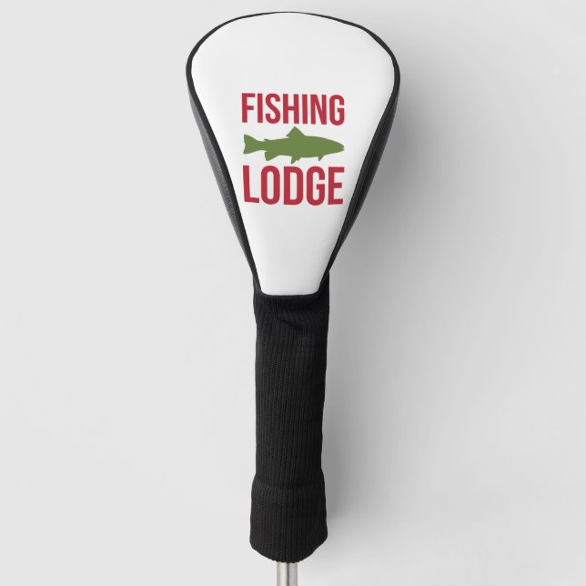 Fischereilodge Golf Headcover (Vorderseite)