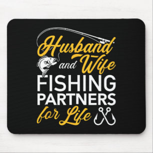 Fischereipartner für Husbyne und Ehefrau Mousepad