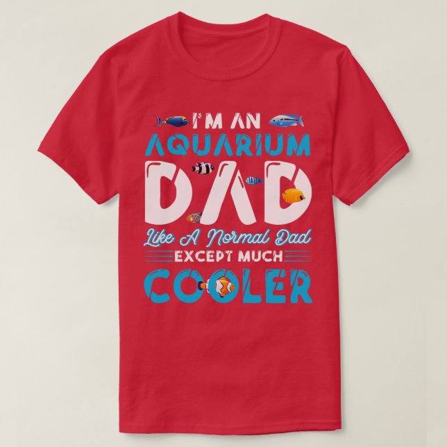 Fischerhalter Aquaristisches Aquascaping Fisch Aqu T-Shirt (Design vorne)