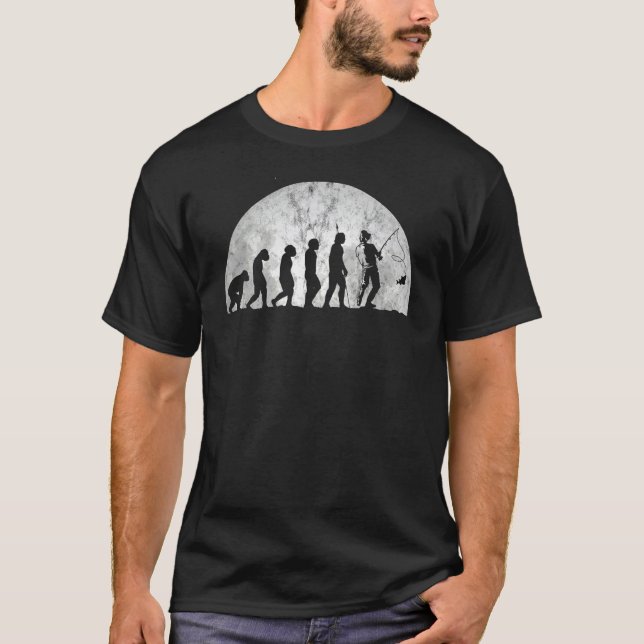 Fischers Evolution und Evo Evolution des Menschen  T-Shirt (Vorderseite)
