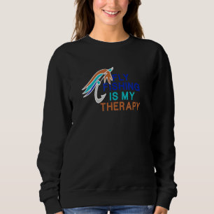 Fischfang als therapeutischer Ironischer Zitat Sweatshirt