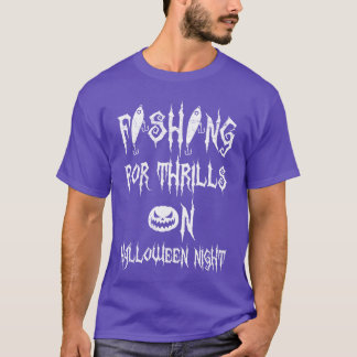 Fischfang auf Halloween Night Creepy T-Shirt