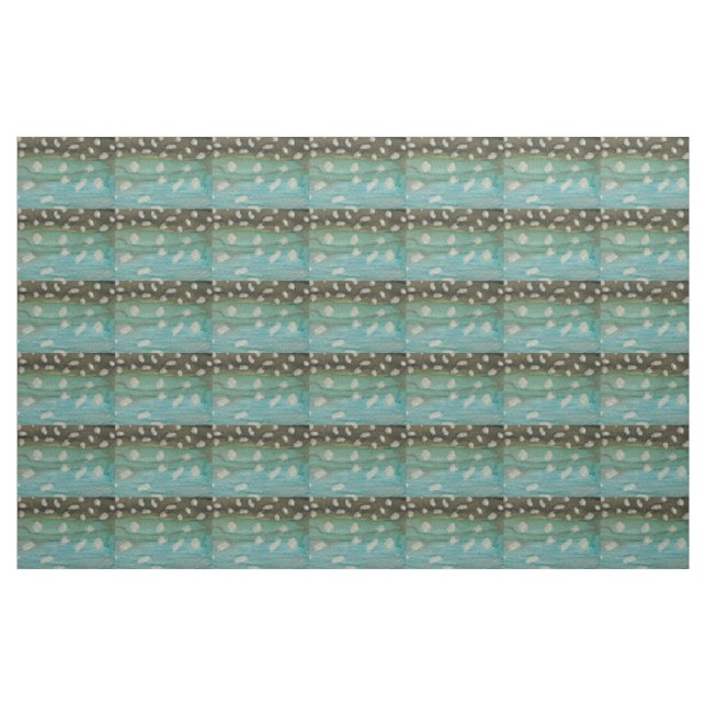 Fischfang auf Schwarzem Thun Stoff (Yard (91,4 cm))